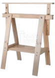 Adjustable table support with a shelf 70-101 cm