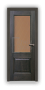 Дверь Velmi 01-5111, цвет дуб мореный, остекленная - превью фото 1