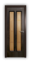 Дверь Velmi 05-123, цвет дуб черный, остекленная - превью фото 1