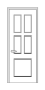 Дверь Velmi 07-104, цвет антрацит, глухая - превью фото 1