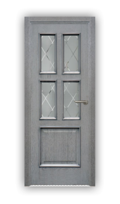 Дверь Velmi 07-109, цвет серая патина, остекленная