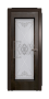 Дверь Velmi 04-123, цвет дуб черный, остекленная - превью фото 1