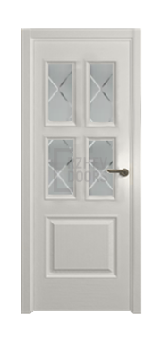 Дверь Velmi 07-603, цвет белая эмаль, остекленная - фото 1