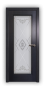 Дверь Velmi 04-104, цвет антрацит, остекленная - превью фото 1
