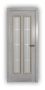 Дверь Velmi 05-701, цвет патина белая с золотом, остекленная - превью фото 1