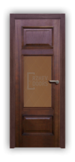 Дверь Velmi 03-221, цвет сапели, остекленная