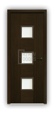 Дверь Standart 070, цвет дуб тон 46, остекленная - фото 1