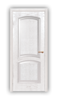 Дверь Elegance 01, цвет белый ясень, глухая