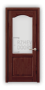 Дверь из массива сосны ECO 4224, покрытие темно-коричневый лак, остекленная - превью фото 1