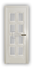 Дверь Velmi 10-102, цвет эмаль ваниль, остекленная