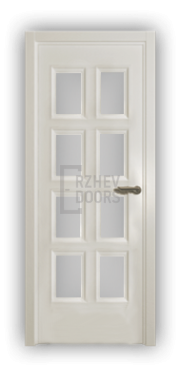 Дверь Velmi 10-102, цвет эмаль ваниль, остекленная - фото 1