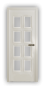 Дверь Velmi 10-102, цвет эмаль ваниль, остекленная - превью фото 1