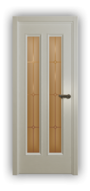 Дверь Velmi 05-102, цвет эмаль ваниль, остекленная - фото 1