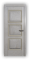 Дверь Velmi 06-701, цвет патина белая с золотом, глухая - превью фото 1