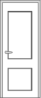 Дверь Neoclassic 830, цвет дуб патина белая с серебром, глухая - фото 1