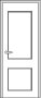 Дверь Neoclassic 830, цвет дуб патина белая с серебром, глухая - превью фото 1