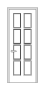 Дверь Velmi 10-801, цвет белый ясень, глухая - превью фото 1