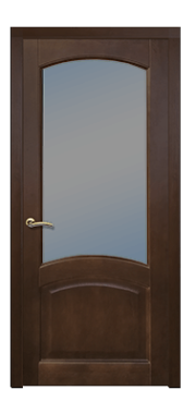 Дверь Neoclassic 824, дуб коньячный, остекленная - фото 1