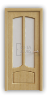 Дверь Classic 620, цвет дуб светлый, остекленная - фото 1