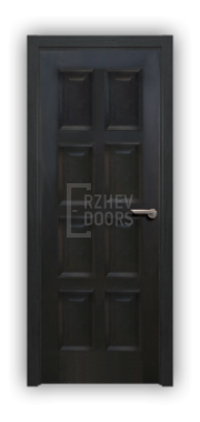 Дверь Velmi 10-123, цвет дуб черный, глухая - фото 1