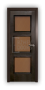 Дверь Velmi 06-123, цвет дуб черный, остекленная - превью фото 1