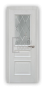 Дверь Velmi 02-801, цвет белый ясень, остекленная - превью фото 1