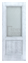 Дверь Velmi 01-709, цвет патина c серебром, остекленная - превью фото 2