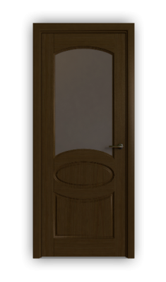Дверь Classic 711, цвет дуб тон 46, остекленная