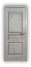 Дверь Velmi 02-701, цвет золотая патина, остекленная