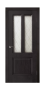 Дверь Velmi 08-123, цвет дуб черный, остекленная - превью фото 1