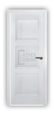 Дверь Velmi 06-709, цвет патина белая с серебром, глухая - фото 1
