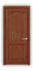 Дверь из массива сосны ECO 4223, покрытие - светло-коричневый лак, глухая