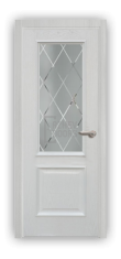 Door Velmi 01-801, color White ash, glassed-in