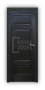 Дверь Velmi 03-123, цвет дуб черный, глухая - превью фото 1