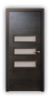 Дверь Standart 0511, остекленная, цвет дуб мореный - превью фото 1