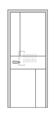 Дверь Scandi 047, цвет дуб черный, глухая - фото 1
