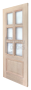 Дверь Velmi 09-105, цвет БЕЖ, остекленная - превью фото 3