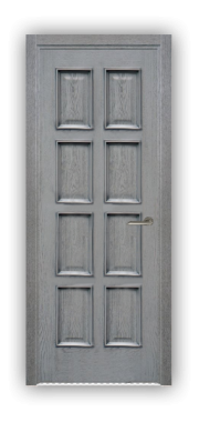 Дверь Velmi 10-109, цвет серая патина, глухая - фото 1