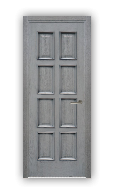 Дверь Velmi 10-109, цвет серая патина, глухая