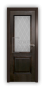 Дверь Velmi 01-123, цвет дуб черный, остекленная - превью фото 1