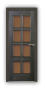 Дверь Velmi 10-5111, цвет дуб мореный, остекленная - превью фото 1