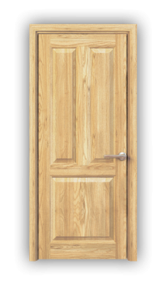 Дверь из массива сосны ECO 4320, без покрытия, глухая