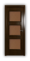 Дверь Velmi 06-146, цвет дуб тон 46, остекленная - превью фото 1