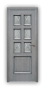 Дверь Velmi 09-109, цвет серая патина, остекленная - превью фото 1