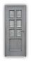Дверь Velmi 09-109, цвет серая патина, остекленная - превью фото 1