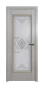 Дверь Velmi 04-701, цвет патина белая с золотом, остекленная - превью фото 1