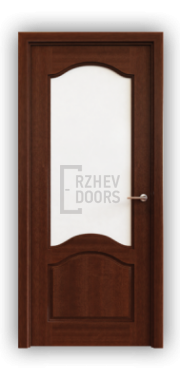 Дверь Classic 221, цвет сапели, остекленная - фото 1