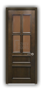 Дверь Velmi 07-144, цвет дуб тон 44, остекленная - фото 1