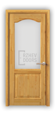 Дверь из массива сосны ECO 4221, покрытие прозрачный лак, остекленная - фото 1