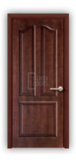 Дверь из массива сосны ECO 4324, покрытие - темно-коричневый лак, глухая